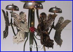 Vintage Christmas Keydel Electric Angel Chimes Tree Topper Works