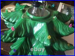 Vintage Christmas LARGE Ceramic Tree 23 1/2 Inches Tall (4) Piece Atlantic Mold