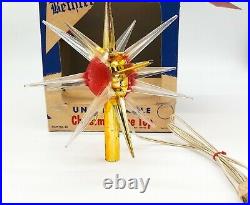 Vintage Christmas Star of Bethlehem Unbreakable Tree Topper Bradford 1950s