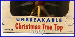 Vintage Christmas Star of Bethlehem Unbreakable Tree Topper Bradford 1950s