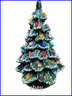 Vintage Christmas Tree 16 Ceramic Light Up 1989