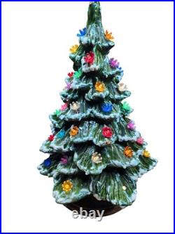 Vintage Christmas Tree 16 Ceramic Light Up 1989
