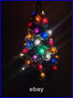 Vintage Christmas Tree 16 Ceramic Light Up 1989
