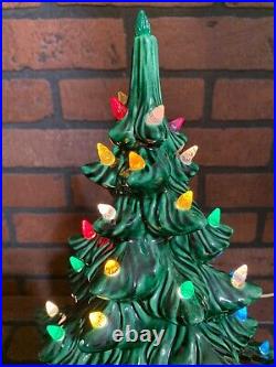 Vintage Christmas Tree Ceramic Light Up