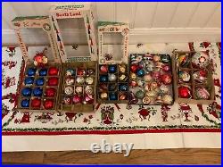 Vintage Christmas Tree Glass Ornaments Mixed Lot Estate Find