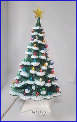 Vintage Christmas Tree Holland Mold 20. With base! Working