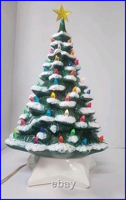 Vintage Christmas Tree Holland Mold 20. With base! Working