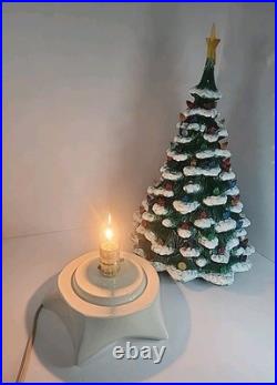 Vintage Christmas Tree Holland Mold 20. With base! Working