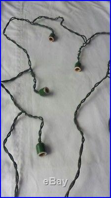Vintage Christmas Tree Light cord (ceramic sockets) VERY RARE