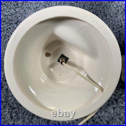 Vintage Christmas Tree Lighted Ceramic Mold White withRemovable Base 1970's