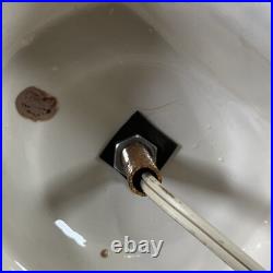 Vintage Christmas Tree Lighted Ceramic Mold White withRemovable Base 1970's