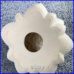 Vintage Christmas Tree Lighted Ceramic Mold White withRemovable Base 1970's