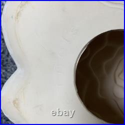 Vintage Christmas Tree Lighted Ceramic Mold White withRemovable Base 1970's