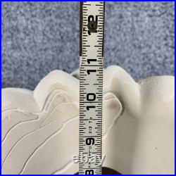 Vintage Christmas Tree Lighted Ceramic Mold White withRemovable Base 1970's