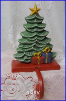 Vintage Christmas Tree Mantel Hook Stocking Holder Hanger Super Giant & Heavy