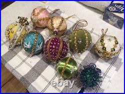 Vintage Christmas Tree Ornaments Balls Handmade