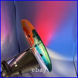 Vintage Christmas Tree Rotating Color Wheel Prism Lens Imperial Projector WORKS