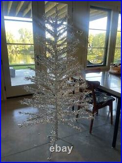 Vintage Christmas Tree Silver Tree Early Tinsel Tree