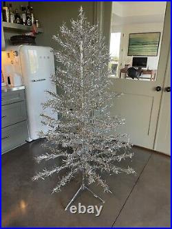 Vintage Christmas Tree Silver Tree Early Tinsel Tree