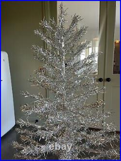 Vintage Christmas Tree Silver Tree Early Tinsel Tree