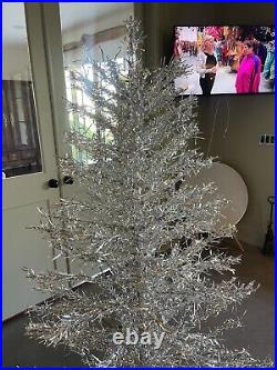 Vintage Christmas Tree Silver Tree Early Tinsel Tree