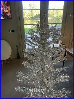 Vintage Christmas Tree Silver Tree Early Tinsel Tree