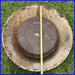 Vintage Christmas Tree Stand 1940s 1950s Tin Litho Rare Design