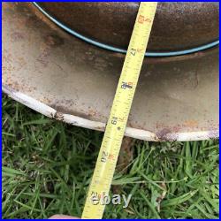 Vintage Christmas Tree Stand 1940s 1950s Tin Litho Rare Design