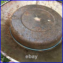 Vintage Christmas Tree Stand 1940s 1950s Tin Litho Rare Design