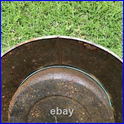 Vintage Christmas Tree Stand 1940s 1950s Tin Litho Rare Design