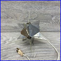 Vintage Christmas Tree Topper Crystalite Star Atomic MCM Light Decoration Box