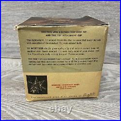 Vintage Christmas Tree Topper Crystalite Star Atomic MCM Light Decoration Box