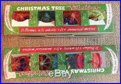 Vintage Christmas Tree Twinklers Ornaments Sparkly Total 8