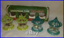 Vintage Christmas Tree Twirlers Spinners Plastic Ornaments Orig. Box $88.99