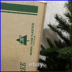 Vintage Christmas Tree Withbox General Foam plastics Co USA Flocked tree 4 feet