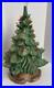 Vintage Christmas ceramic Lighted Christmas Tree With Bulbs And Birds, 17 In
