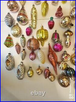 Vintage Christmas tree ornaments made of USSR glass 120 pieces! Big big mix