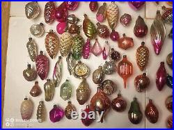 Vintage Christmas tree ornaments made of USSR glass 120 pieces! Big mix