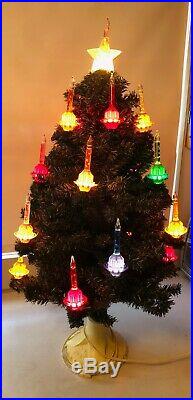 Vintage Christopher Radko SHINY BRITE 20 Bubble Light Christmas Tree