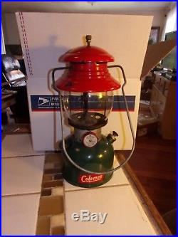 Vintage Coleman Christmas tree lantern single mantle 200A dated 12/51