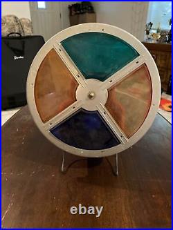 Vintage Color Roto Wheel for Aluminum Christmas Tree withred Base