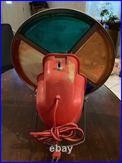 Vintage Color Roto Wheel for Aluminum Christmas Tree withred Base