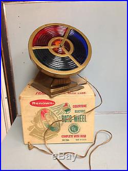 Vintage Color Wheel for Aluminum Christmas Tree Renown Colortone Roto-Wheel Box