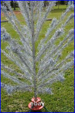 Vintage Complete 1960s ALUMINUM CHRISTMAS TREE WONDERLAND 5½ ft CANADA 45 branch