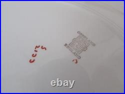 Vintage Copeland Spode Christmas Tree Green Trim 10 1/2 Dinner Plates Set 6