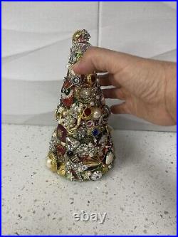 Vintage Costume Jewelry Art Christmas Tree One Of A Kind