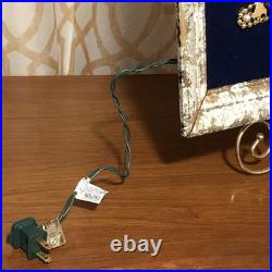 Vintage Costume Jewelry Christmas Tree Framed 17x20.5 OOAK Lighted Collage Art