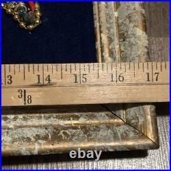 Vintage Costume Jewelry Christmas Tree Framed 17x20.5 OOAK Lighted Collage Art