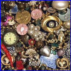 Vintage Costume Jewelry Christmas Tree Framed 17x20.5 OOAK Lighted Collage Art