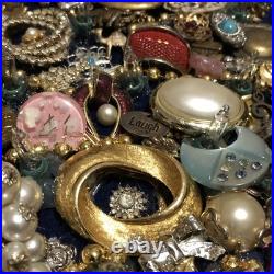 Vintage Costume Jewelry Christmas Tree Framed 17x20.5 OOAK Lighted Collage Art